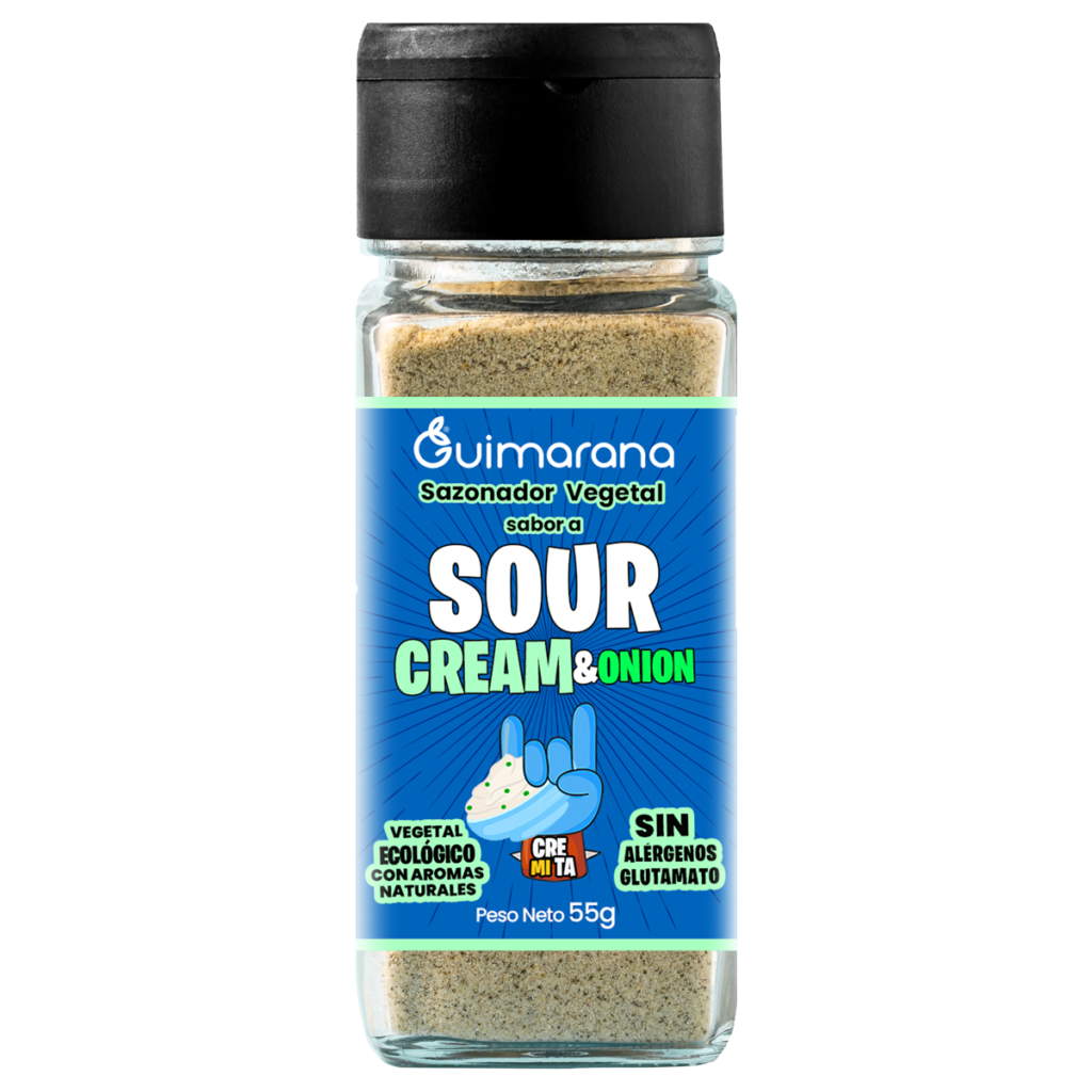 Sazonador Vegetal sabor SOUR CREAM AND ONION Guimarana 0,55g Vegan Point