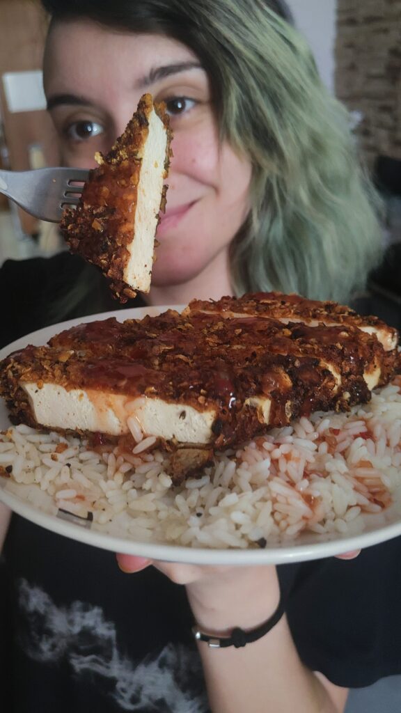 FILETES EMPANADOS CON TOFU