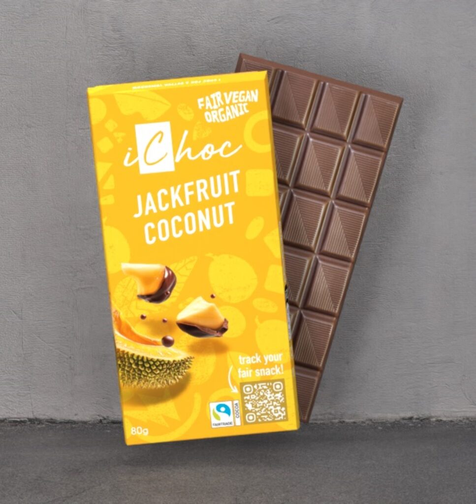 ICHOC CHOCOLATE CON JACKFRUIT Y COCO 80g - Vegan Point