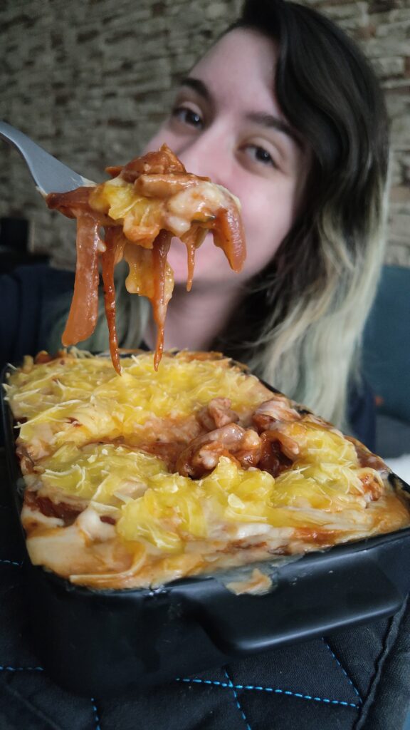 pollo gratinado vegano