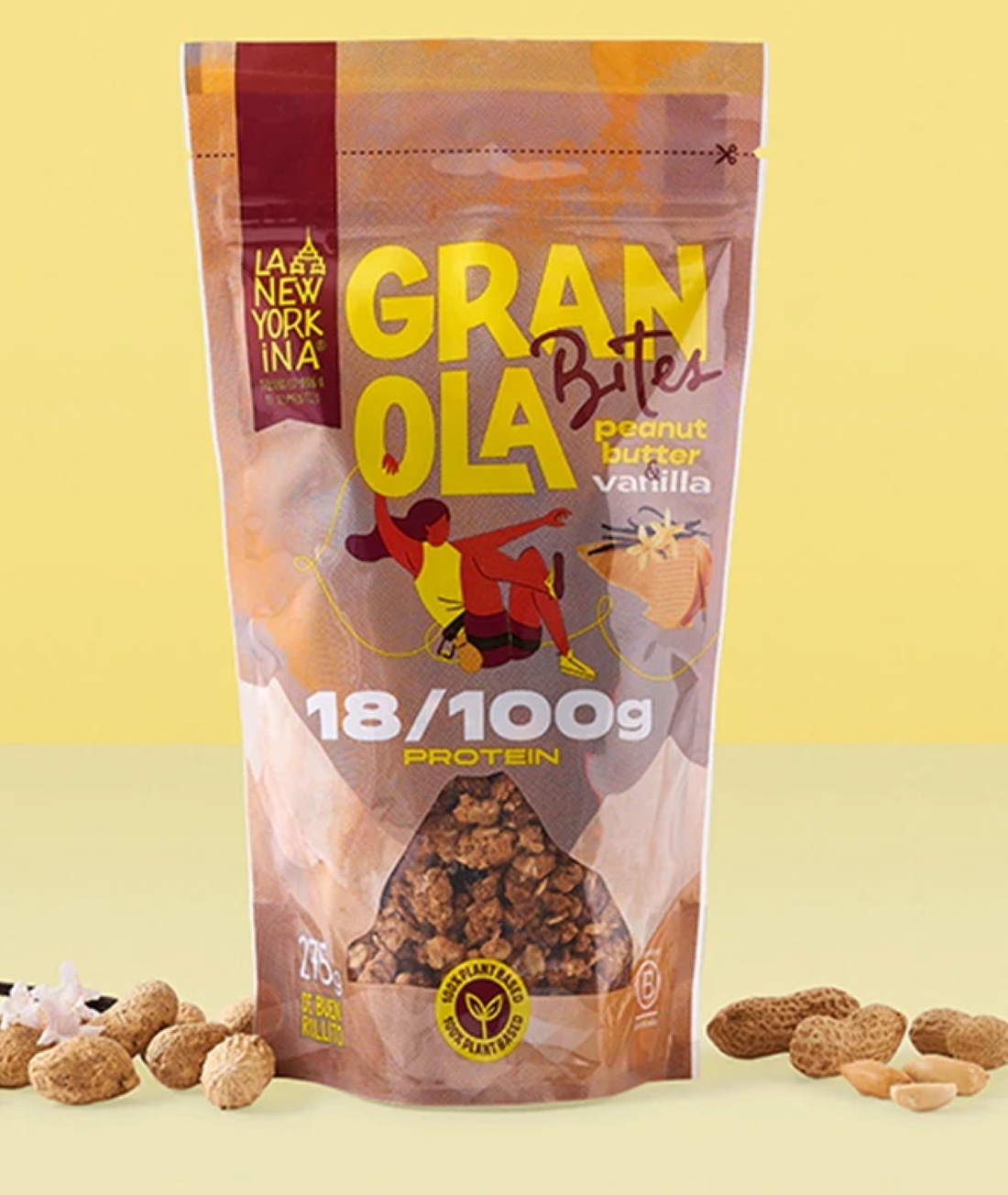 butter_vainilla_1024x1024 LA NEWYORKINA Cereales de granola con cacahuete y vainilla 275 g - Imagen 1