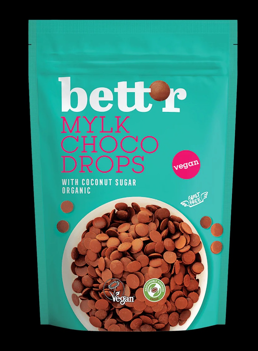 11508_CHOCODROPSMylky_Bio_Bett_r_200g_front GOTAS DE CHOCOLATE BIO ENDULZADO CON AZUCAR DE COCO 200g Bett'r - Imagen 1