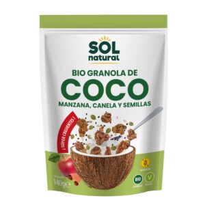 GRANOLA CRUNCHY DE COCO CON MANZANA Y CANELA 140g