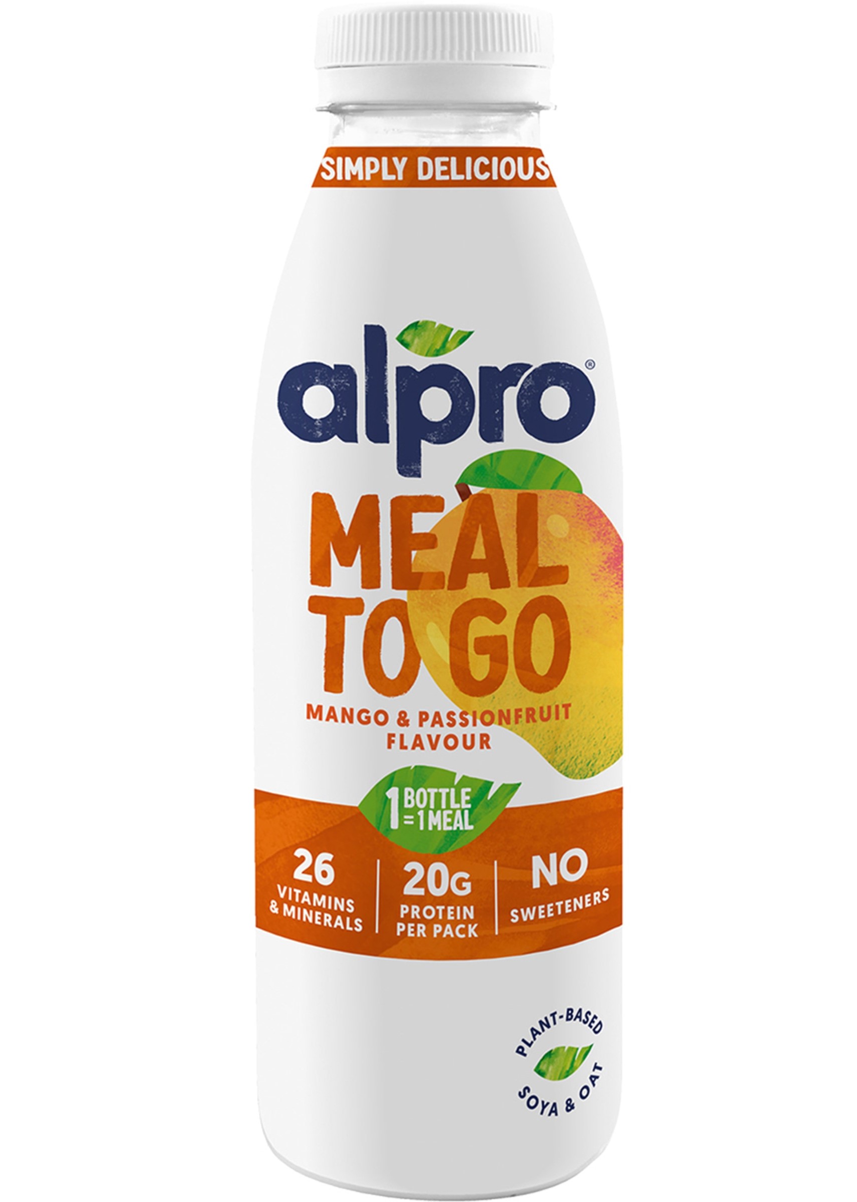 meal to go mango passion fruit MEAL TO GO MANGO Y FRUTA DE LA PASSION 500ml - Imagen 1
