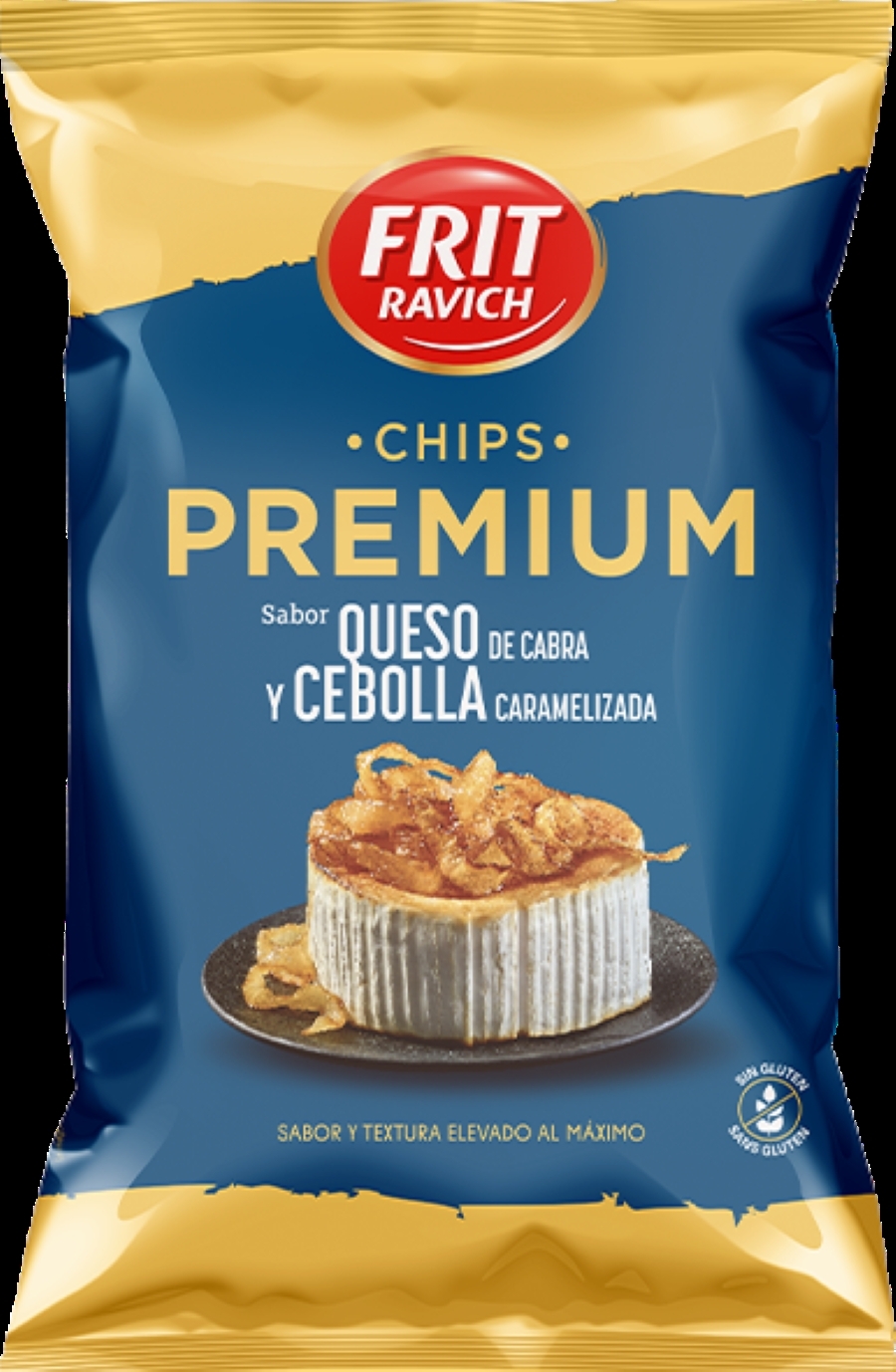 100913-1 FRIT RAVICH PAPAS FRITAS SABOR QUESO DE CABRA Y CEBOLLA CARAMELIZADA 150g - Imagen 1
