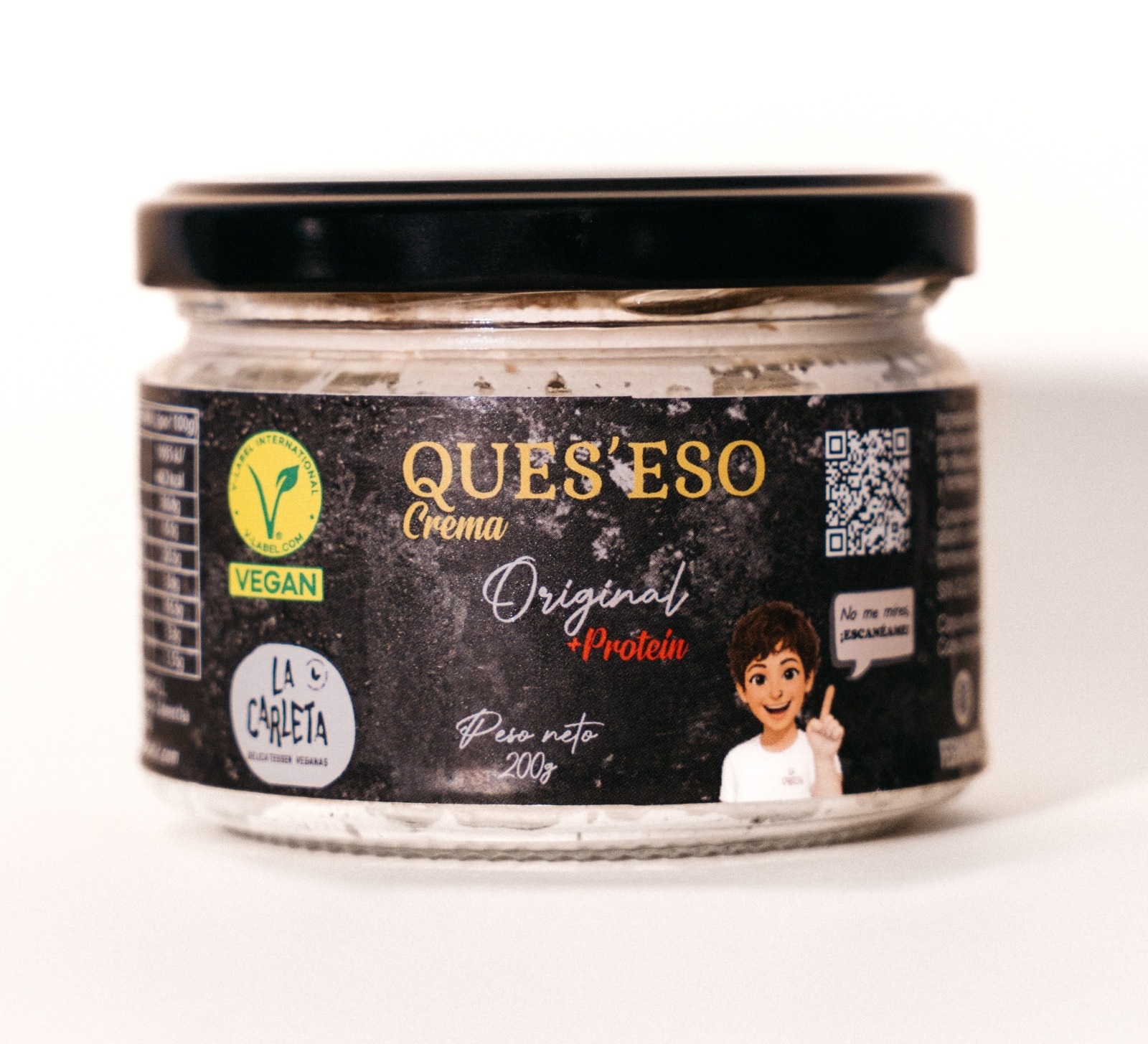 CREMA UNTAR ORIGINAL PROTEINA QUES’ESO CREMA UNTAR ORIGINAL + PROTEINA LA CARLETA 200g - Imagen 1