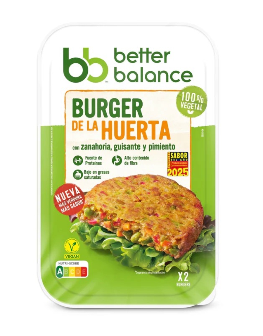 ES_BB-huerta BURGER DE LA HUERTA CON VERDURAS BETTER BALANCE 160g - Imagen 1
