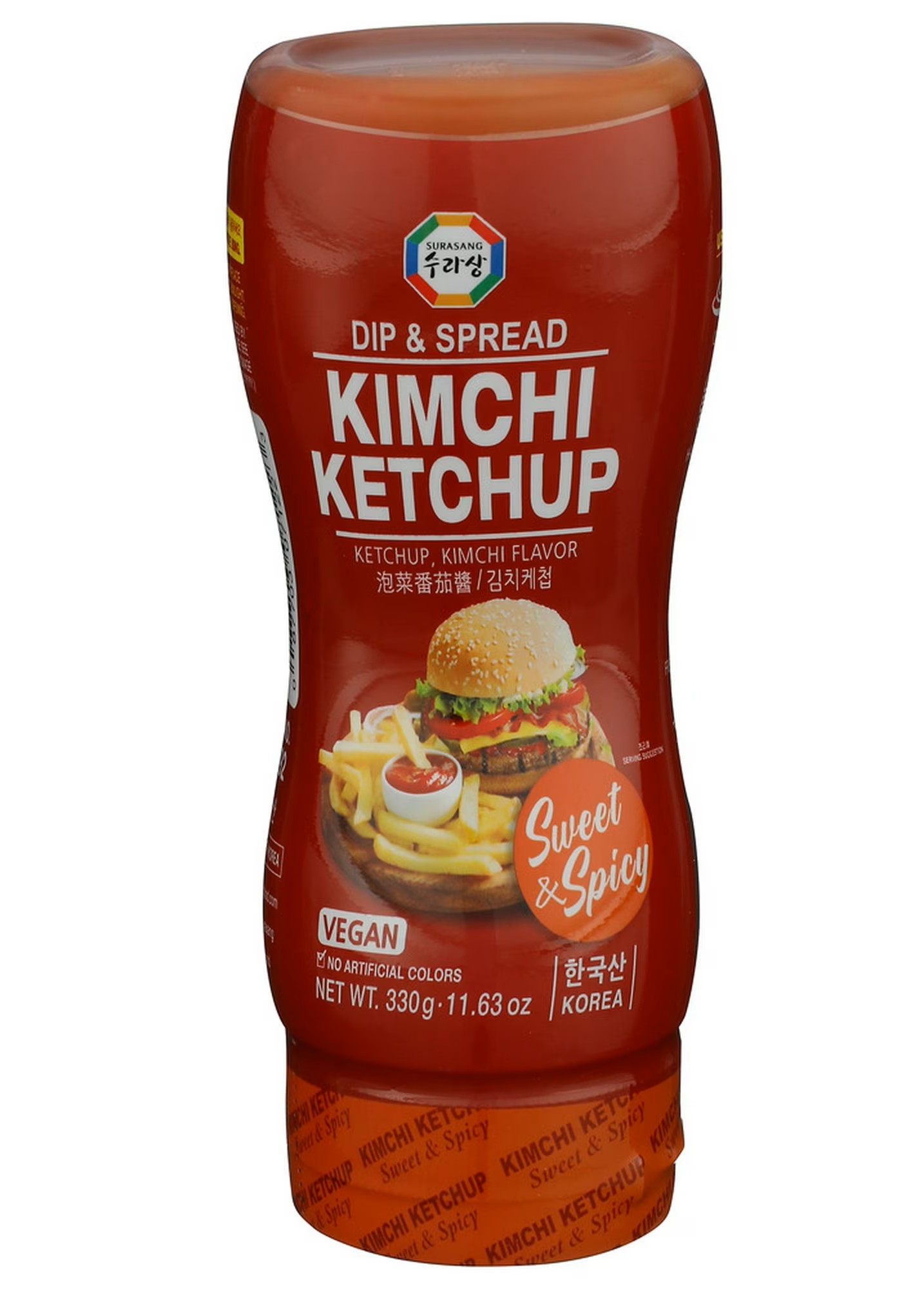 SURASANG-Kimchi-Ketchup-Dip-Sauce-11-63-oz-Pack-of-12_d6b48f48-bc10-45b8... DIP SALSA KETCHUP KIMCHI - Imagen 1