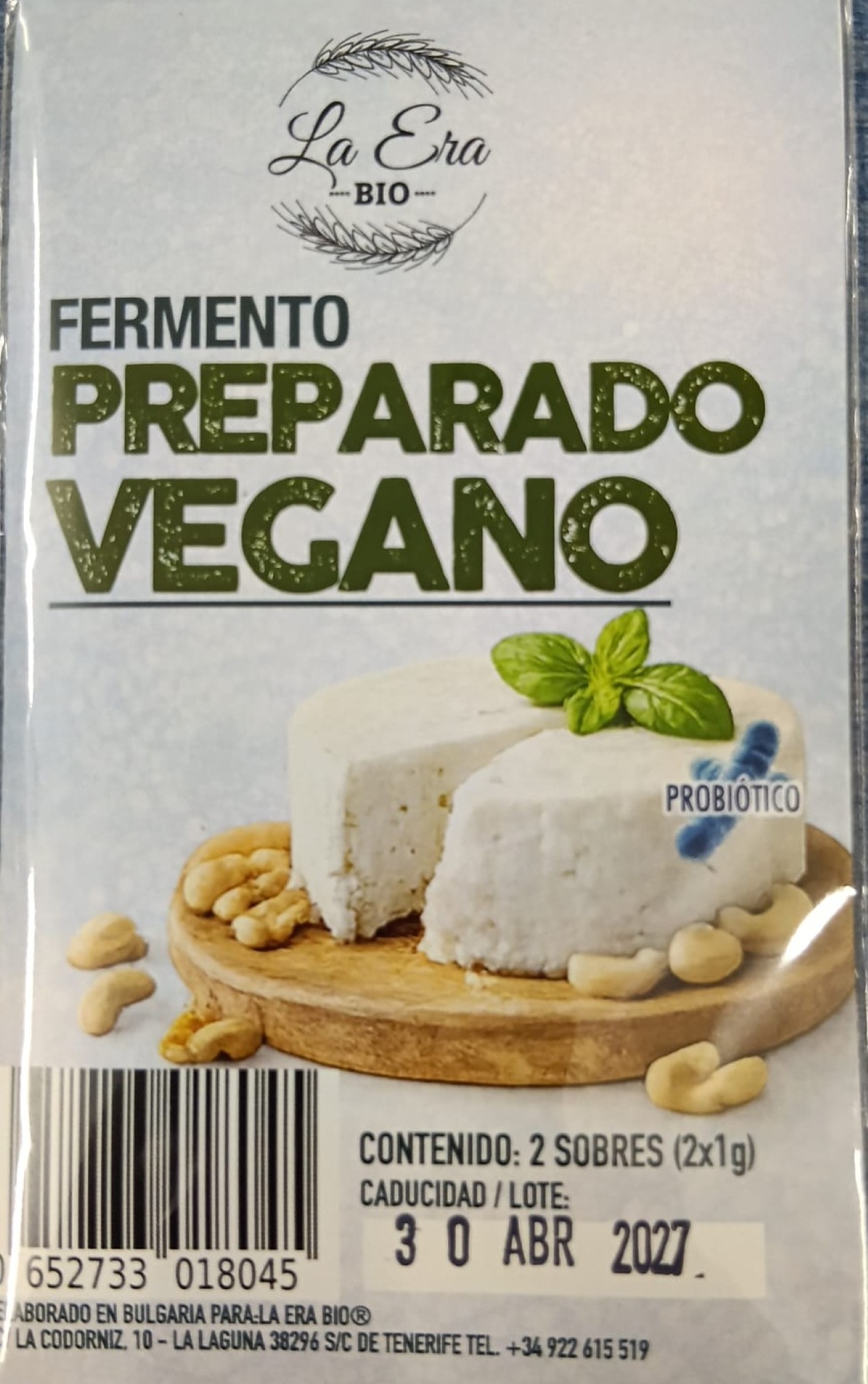 fermento keso FERMENTO PARA ELABORAR KESOS VEGANO 2 SOBRES 1g - Imagen 1