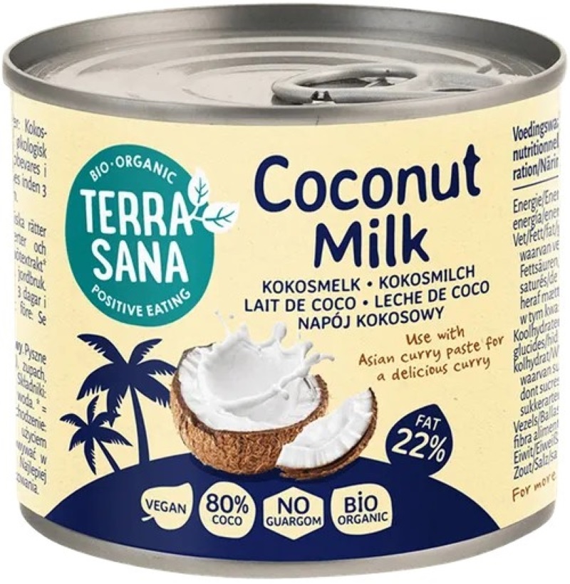 leche de coco terra sana LECHE DE COCO 80% TERRA SANA 200ml - Imagen 1
