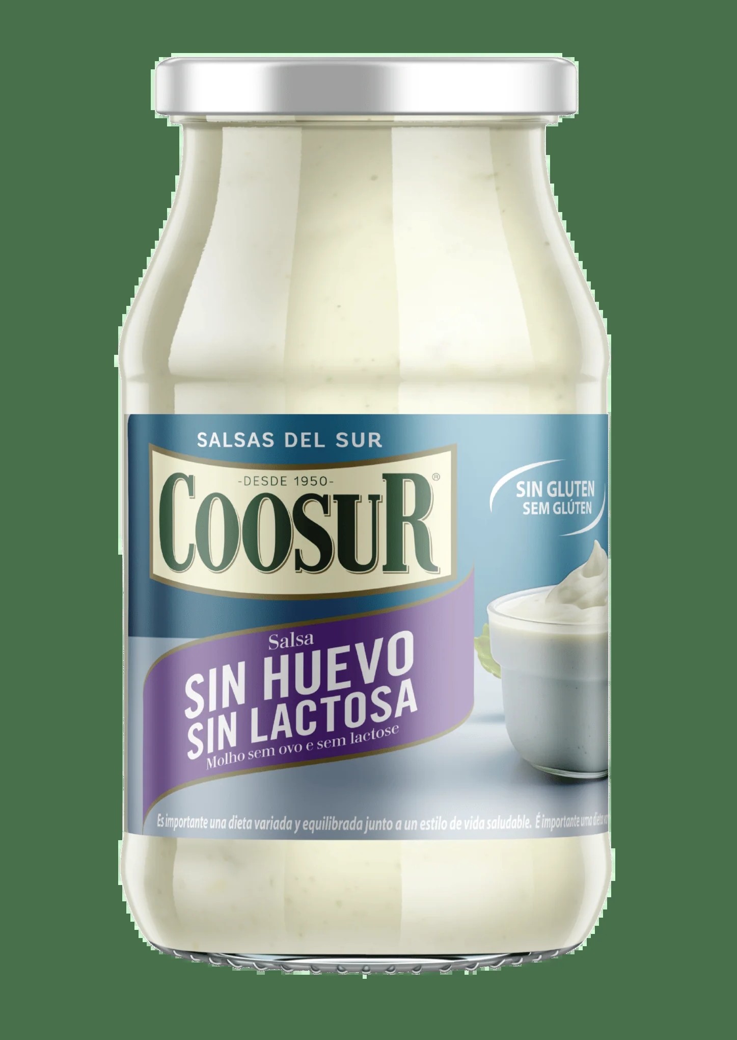 salsa_sin_huevo_y_sin_lactosa_coosur SALSA VEGANA COOSUR 450ml - Imagen 1