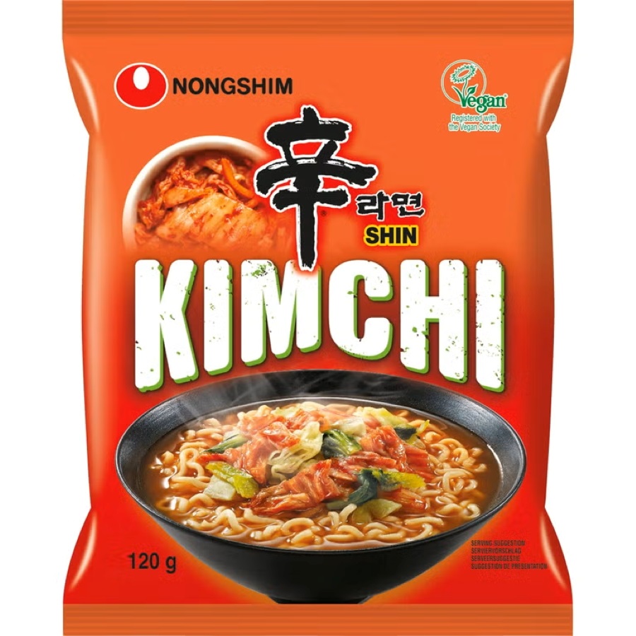 nongyum kimchi FIDEOS SABOR KIMCHI PICANTE RAMYUN 120g - Imagen 1