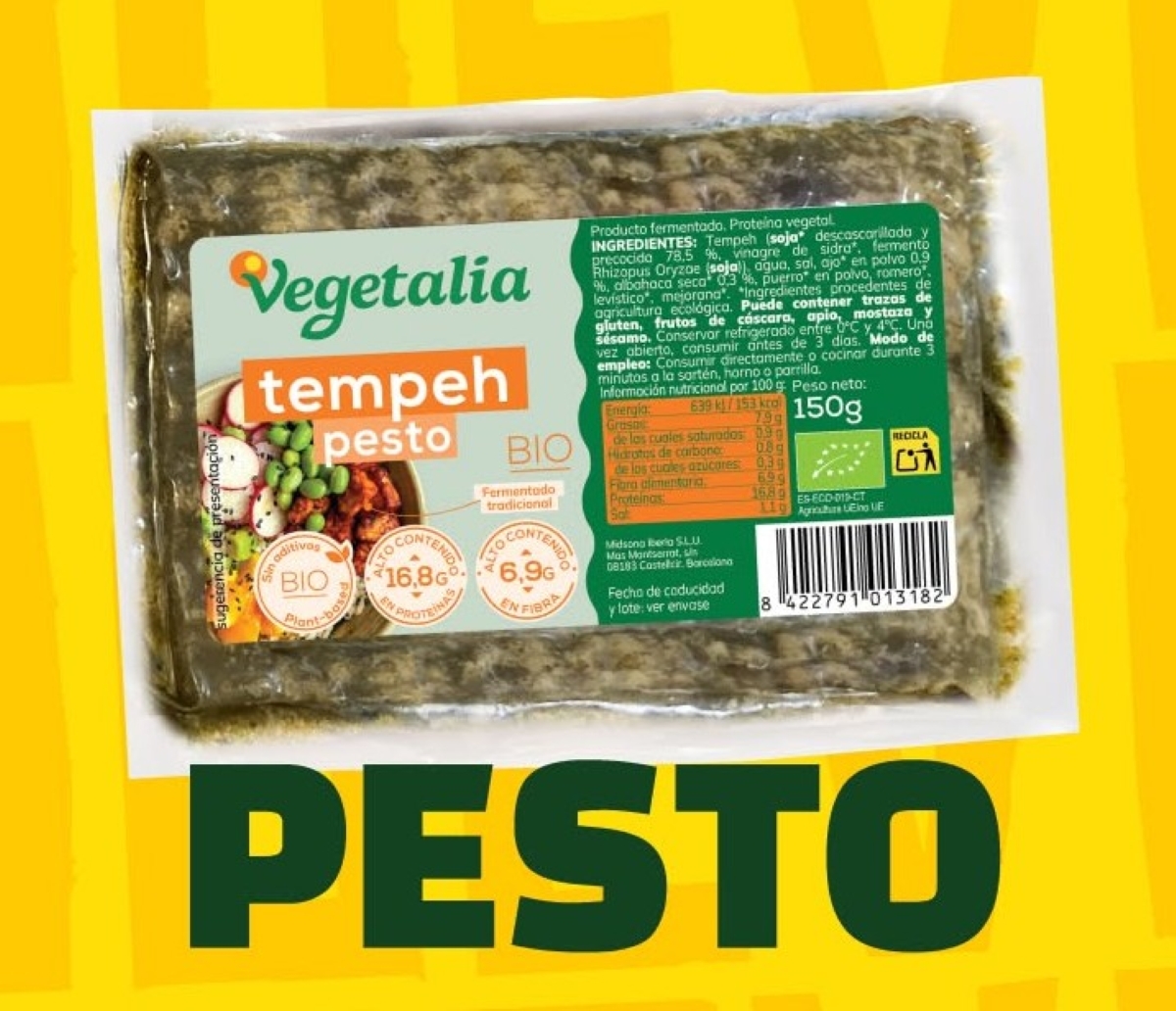 TEMPEH PESTO VEGETALIA 150g TEMPEH PESTO VEGETALIA 150g